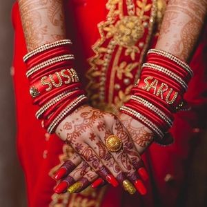 Silk thread bangles for bride
